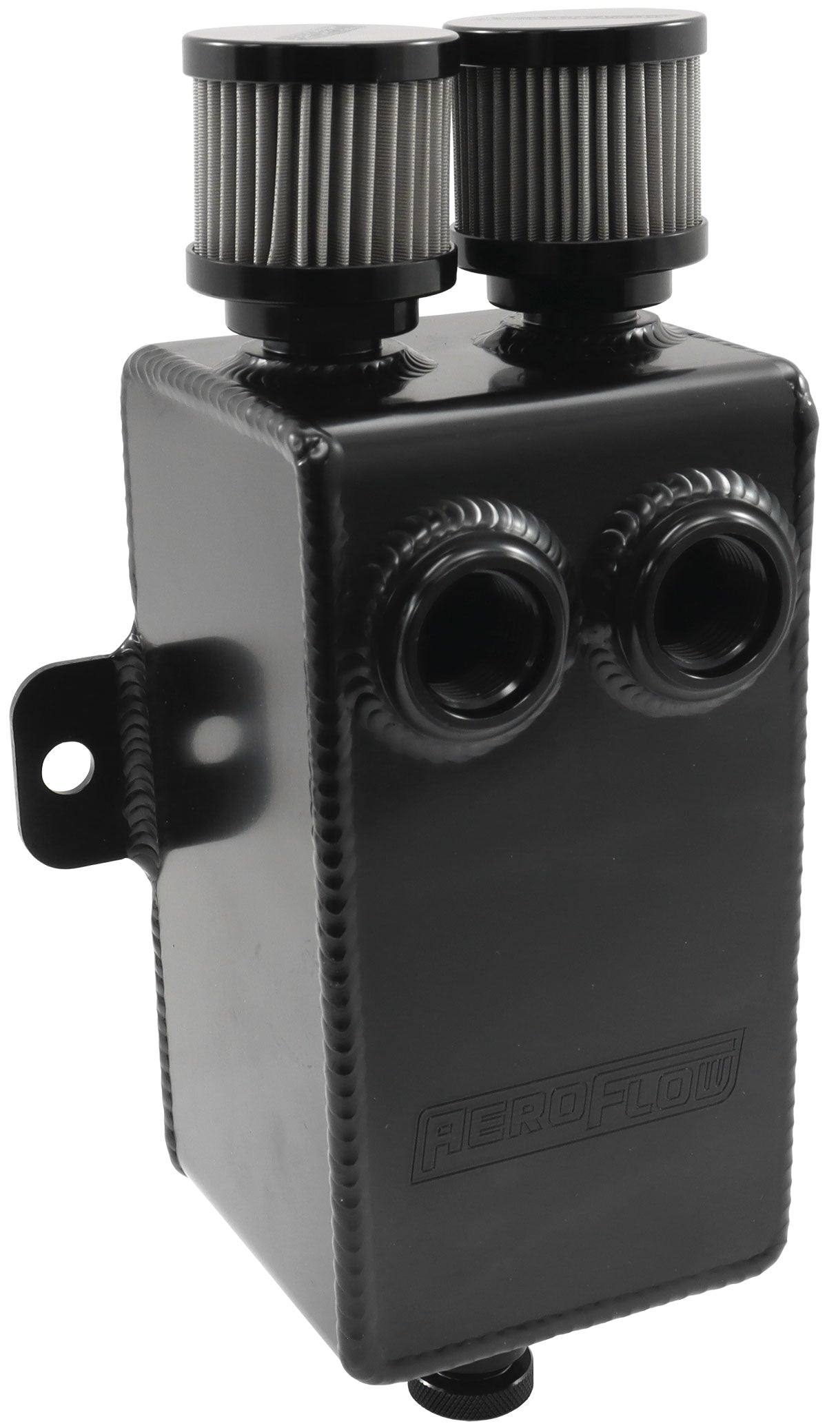 AF77-2020BLK - 1L BREATHER DUAL -10ORB DUAL -10AN BREATHERS TANK CATCH CAN