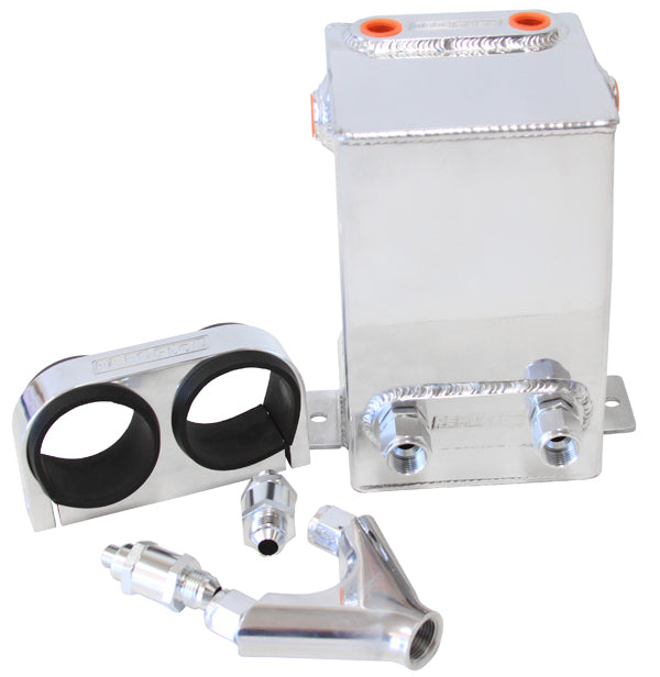 AF77-2044 - DUAL FUEL PUMP SURGE TANK KIT POLISHED 3.1L CAPACITY