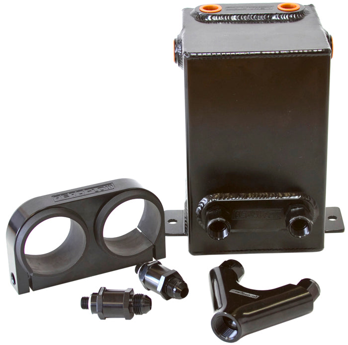 AF77-2044BLK - DUAL FUEL PUMP SURGE TANK KIT BLACK 3.1L CAPACITY