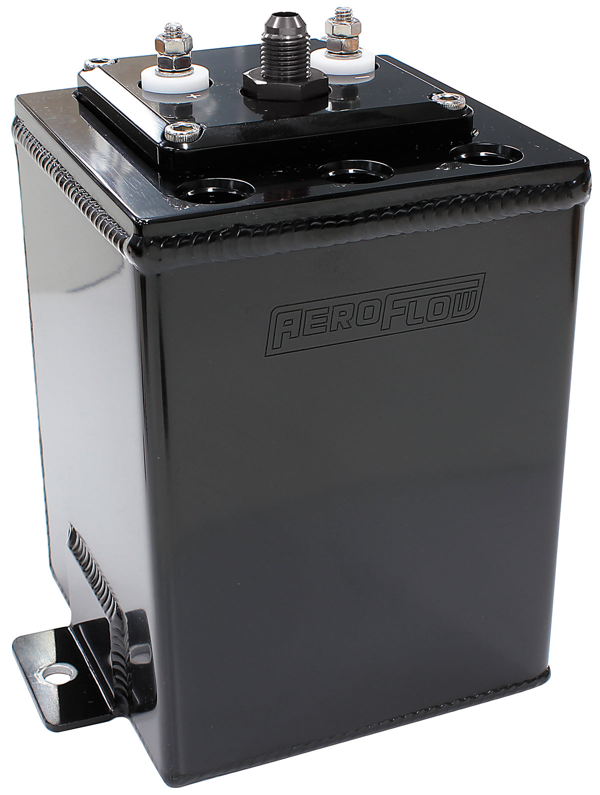 AF77-4055BLK - SINGLE PUMP SURGE TANK SUITS 40mm FUEL PUMPS BLACK