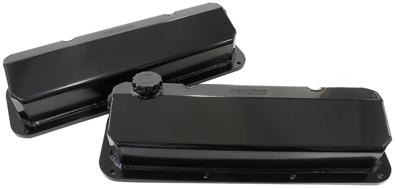 AF77-5001BLK - 302 351C FORD FABRICATED VALVECOVERS BLACK
