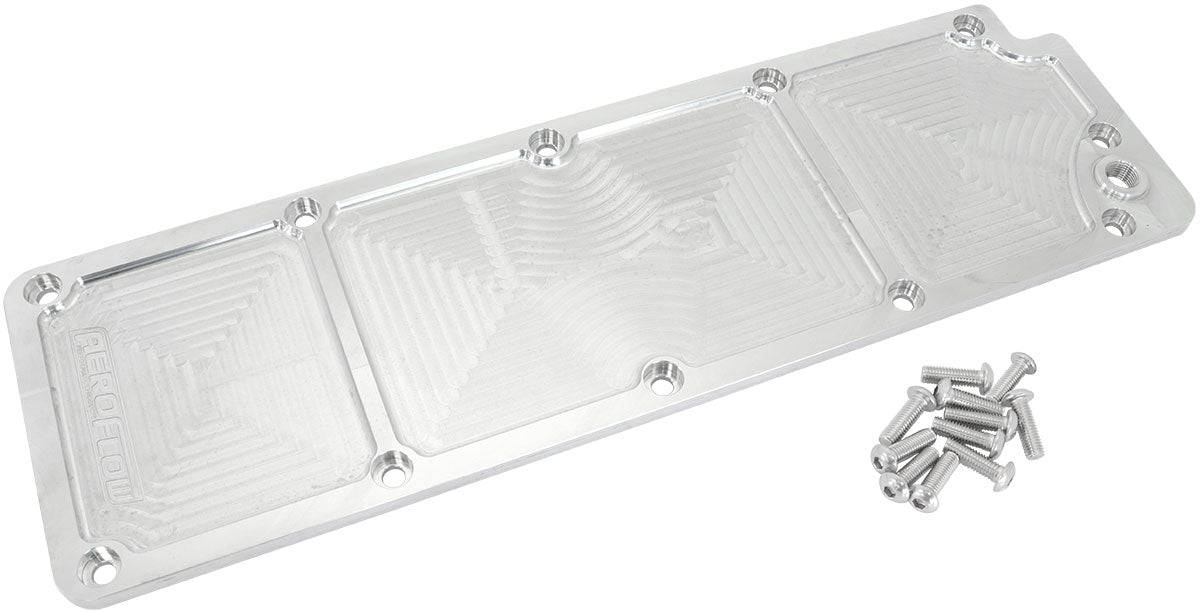 AF77-5016 - GM LS3 BILLET VALLEY PLATE COVER RAW LS AFM / DOD DELETE