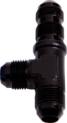 AF804-03BLK - MALE -3AN TEE BULKHEAD ON RUN BLACK MALE -3AN NUT, SEPERATE