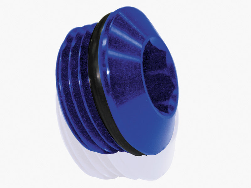 AF813-03 - ORB SLIMLINE PORT PLUG -3AN BLUE FINISH
