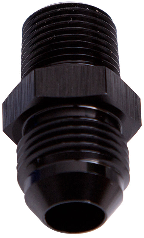 AF816-06BLK - NPT to Straight Male Flare Adapter 1/4" to -6AN