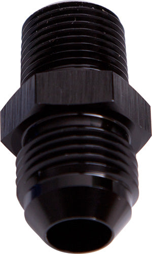 AF816-06-06BLK - MALE FLARE -6AN TO 3/8" NPT BLACK MALE FLARE TO NPT ADAPT