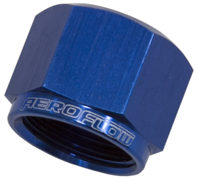 AF820-03 - FLARE CAP FEMALE -3AN BLUE -3AN FEMALE BLANK OFF