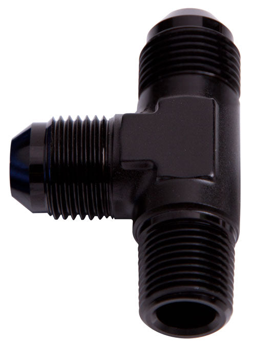 AF826-08-08BLK - TEE -8AN WITH 1/2" NPT ON RUN BLACK AN TEE WITH NPT ON RUN