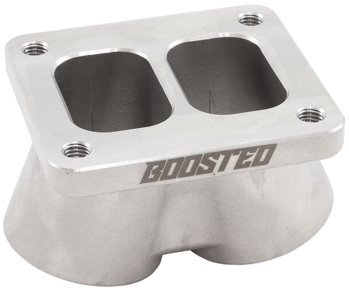 AF8360-3000 - 2 INTO 1 TURBO MERGE COLLECTORT4 TWIN ENTRY NO WASTEGATE S/SROTARY Aeroflow - AF 8360-3000