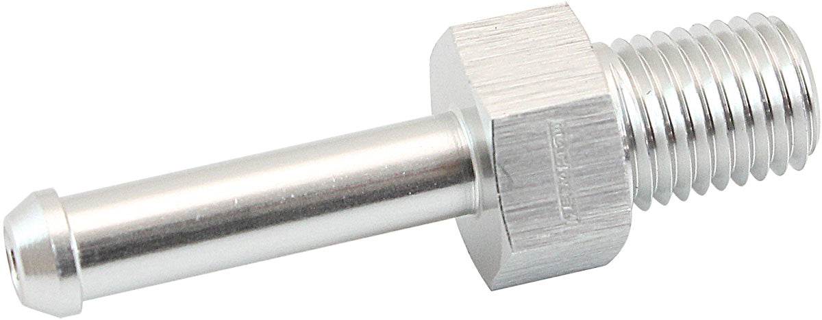 AF841-03-01S - MALE 1/16" NPT TO 3/16" BARB SILVER STRAIGHT MALE TO MALE