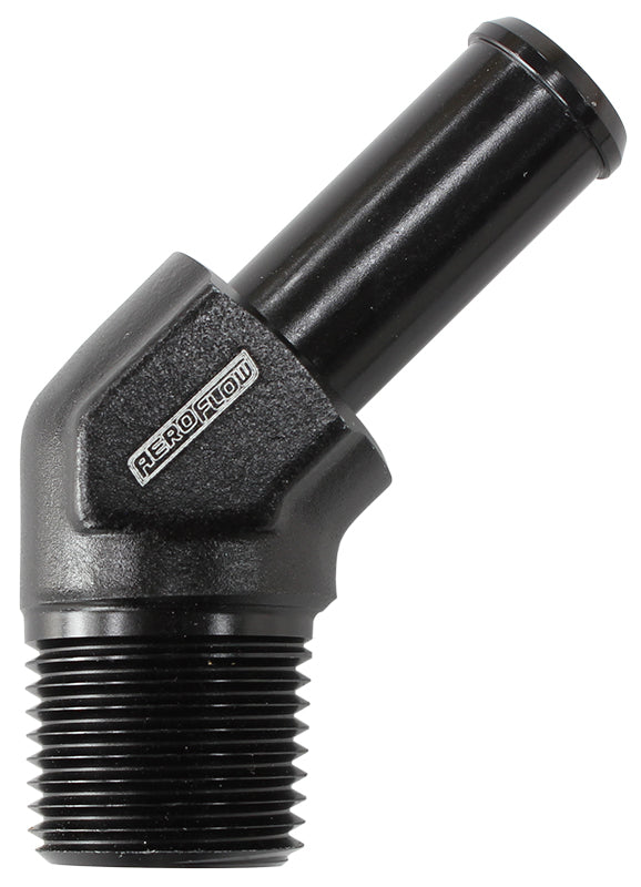 AF845-10ANBLK - 45 DEG 1/2" NPT -10 100/450 SERIES BRAIDED HOSE AN SIZE