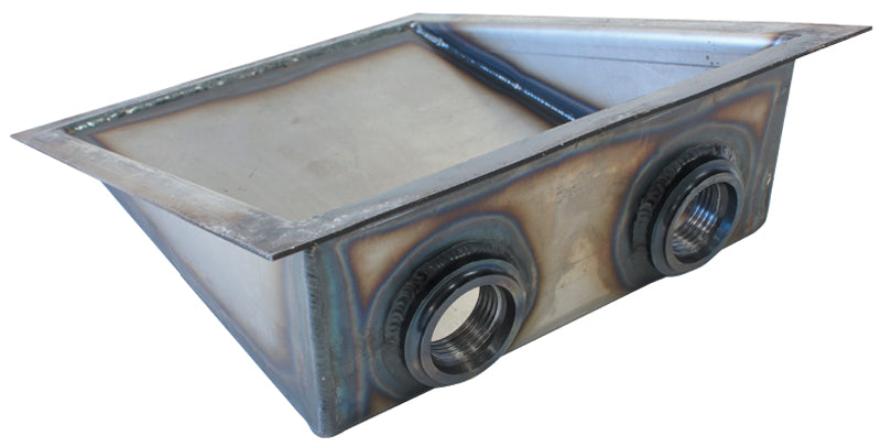 AF85-1000 - steel sump extension weld-on 2 X -12ORB female ports