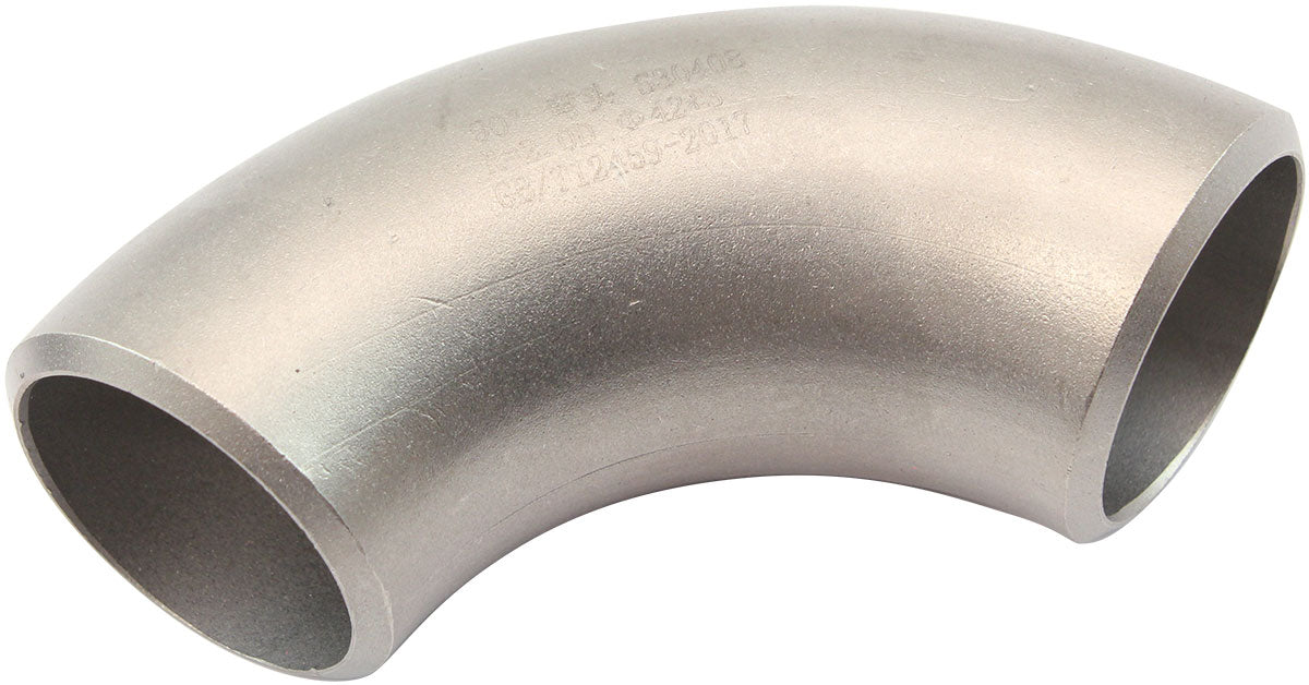 AF8523-1625SS - 1-3/8" STAINLESS 90 DEG 2.0D RADIUS BEND TURBO MANIFOLD EXHPIPE STEAM STEEL AF 8523-1625S