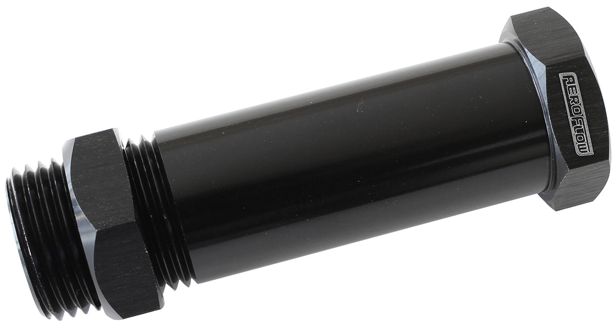 AF877-06BLK - -6ORB THROUGH FRAME FITTING 2-3/8" LENGTH THROUG RAILS ETC