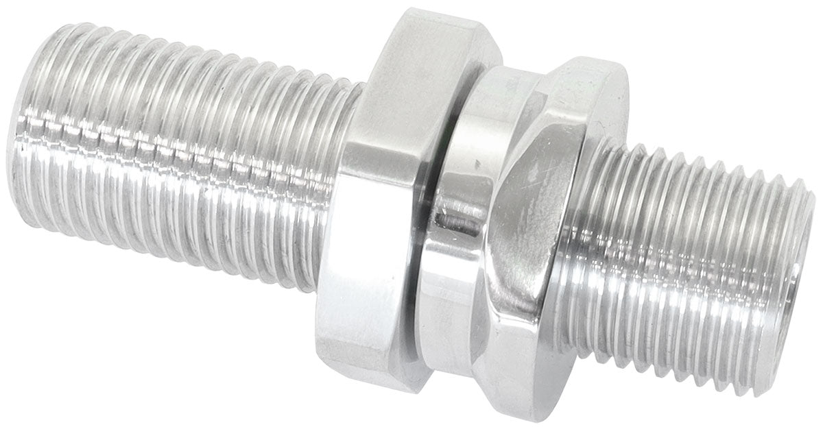 AF88-2010 - BILLET BULKHEAD INSERTS #6 AC FITTING BOTH SIDES POLISHED