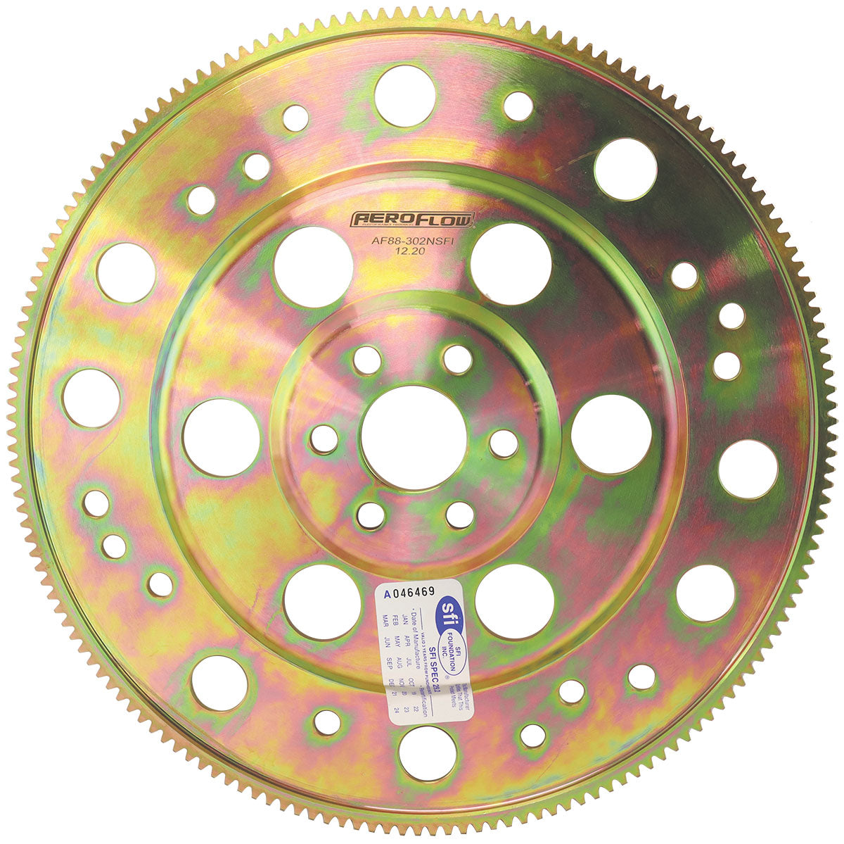 AF88-302NSFI - Ford 289-351 Windsor & 351 Cleveland 164 Tooth Internal Balance Billet Flexplate - SFI Approved