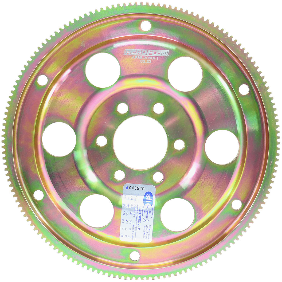 AF88-308SFI - BILLET HOLDEN 308 153T INT BALFLEXPLATE NEUTRAL RACE Aeroflow - AF 88-308SFI