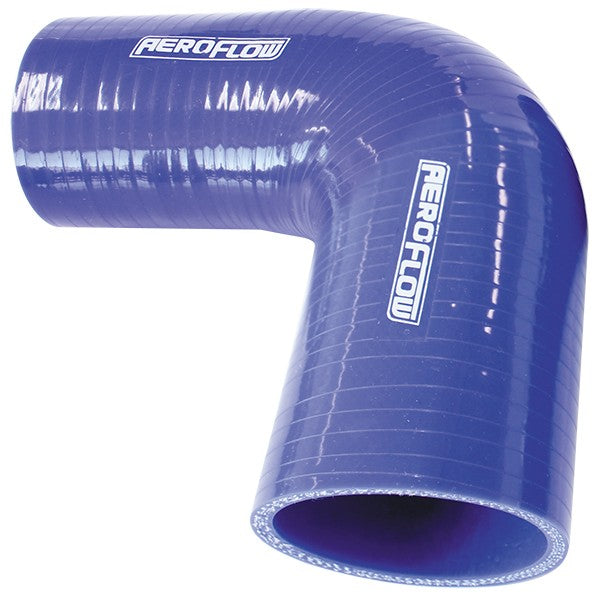 AF9003-375-300 - Silicone Hose Reducer 90 Deg; Blue I.D 3.75-3.00" 95-76mm, Wall 5.3 X 125mm 9003-375-300