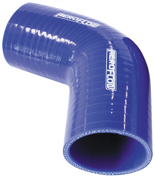 AF9008-325 - Silicone Hose 67 Deg; Blue I.D 3.25" 82mm, Wall 5.3mm, 125mm Leg AF 9008-325