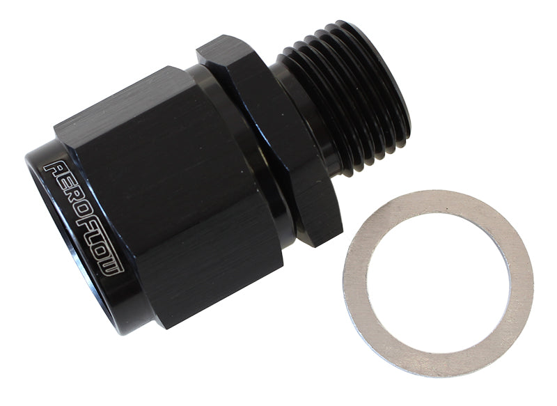 AF906-10-M18BLK - M18 X 1.5 TO -10 FEMALE SWIVELBLACK WASHER SEAL