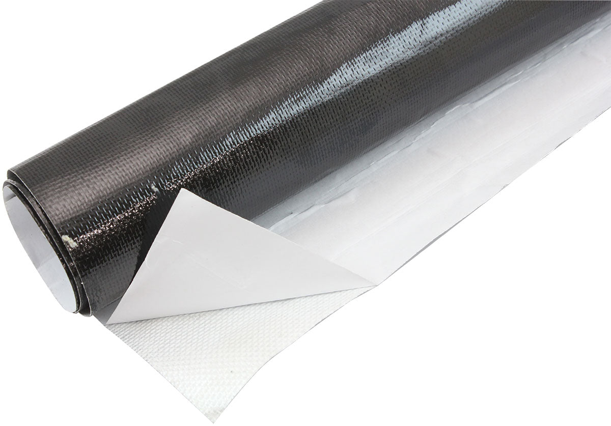 AF91-4000BLK - 1.5"x15ft ROLL ALUMINISED HEATBARRIER ADHESIVE BACKED BLACK