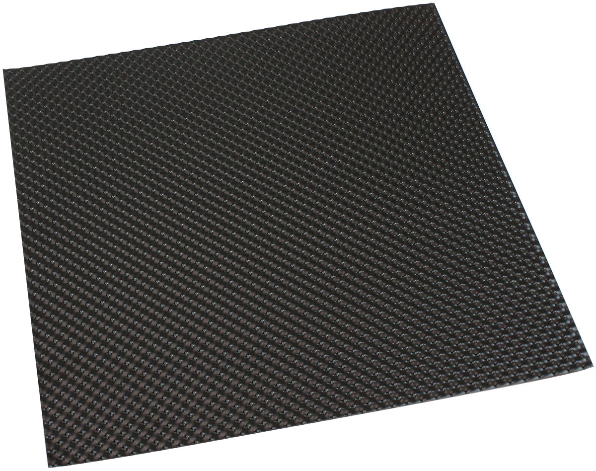 AF91-4582BLK - 24" X 24" ALUMINIUM EMBOSSED HEAT SHIELD CUT OR FOLD BLACK