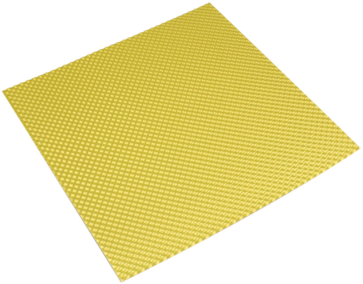 AF91-4582G - 24" X 24" ALUMINIUM EMBOSSED HEAT SHIELD CUT OR FOLD GOLD