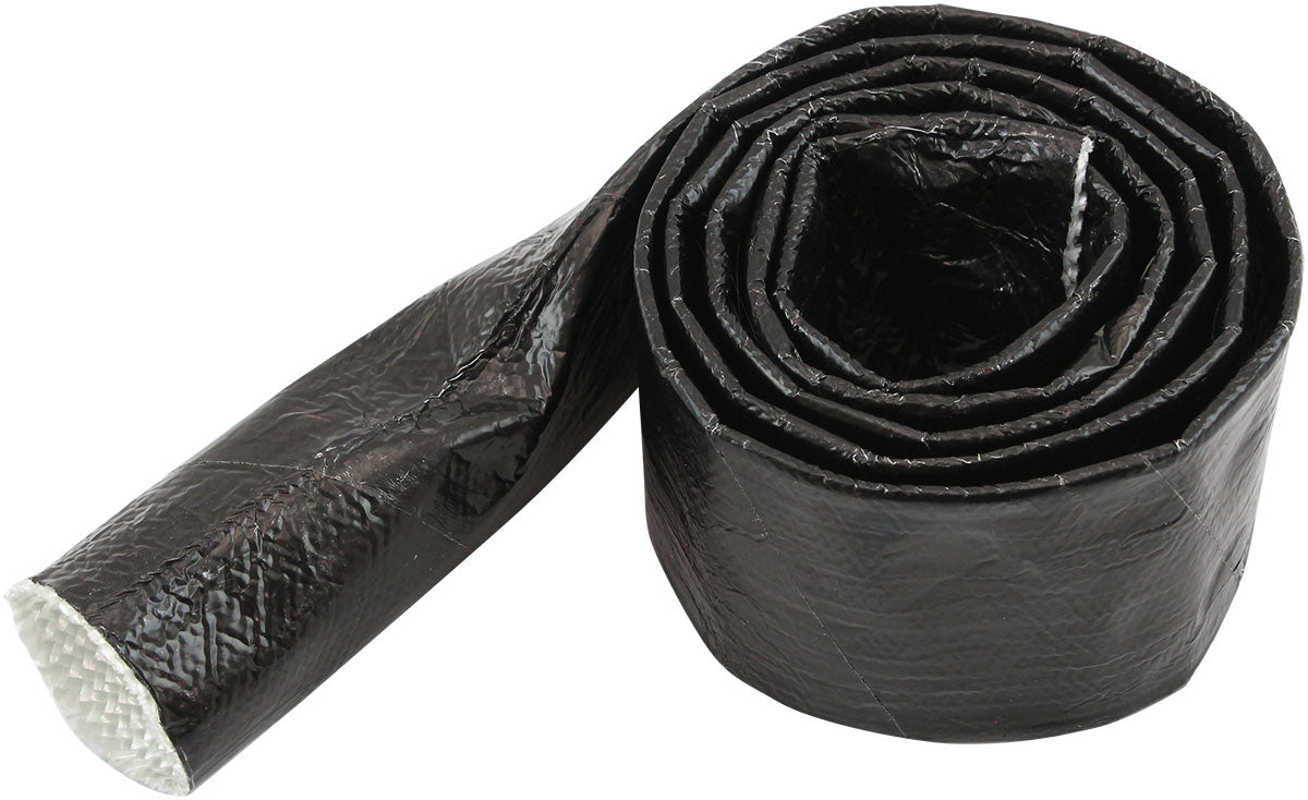 AF91-5011BLK - ALUMINISED HEAT SLEEVE 5/8"-1"BLACK FINISH 3.7 meter / 12ft