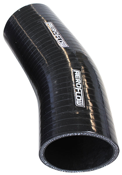 AF9207-375 - Silicone Hose 23 Deg; Black I.D 3.75" 90mm, Wall 5.3mm, 125mm Leg AF 9207-375