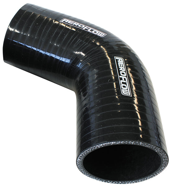 AF9208-350 - Silicone Hose 67 Deg; Black I.D 3.50" 90mm, Wall 5.3mm, 125 Leg AF 9208-350