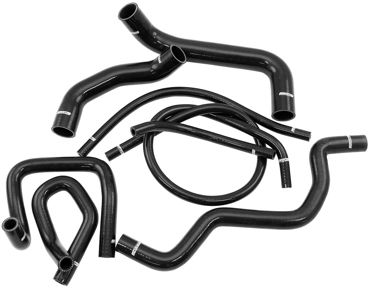 AF9270-0020 - FORD FALCON BA BF FG HEATER HOSE KIT BLACK BARRA RADIATOR SILCIONE Aeroflow AF 9270-0020