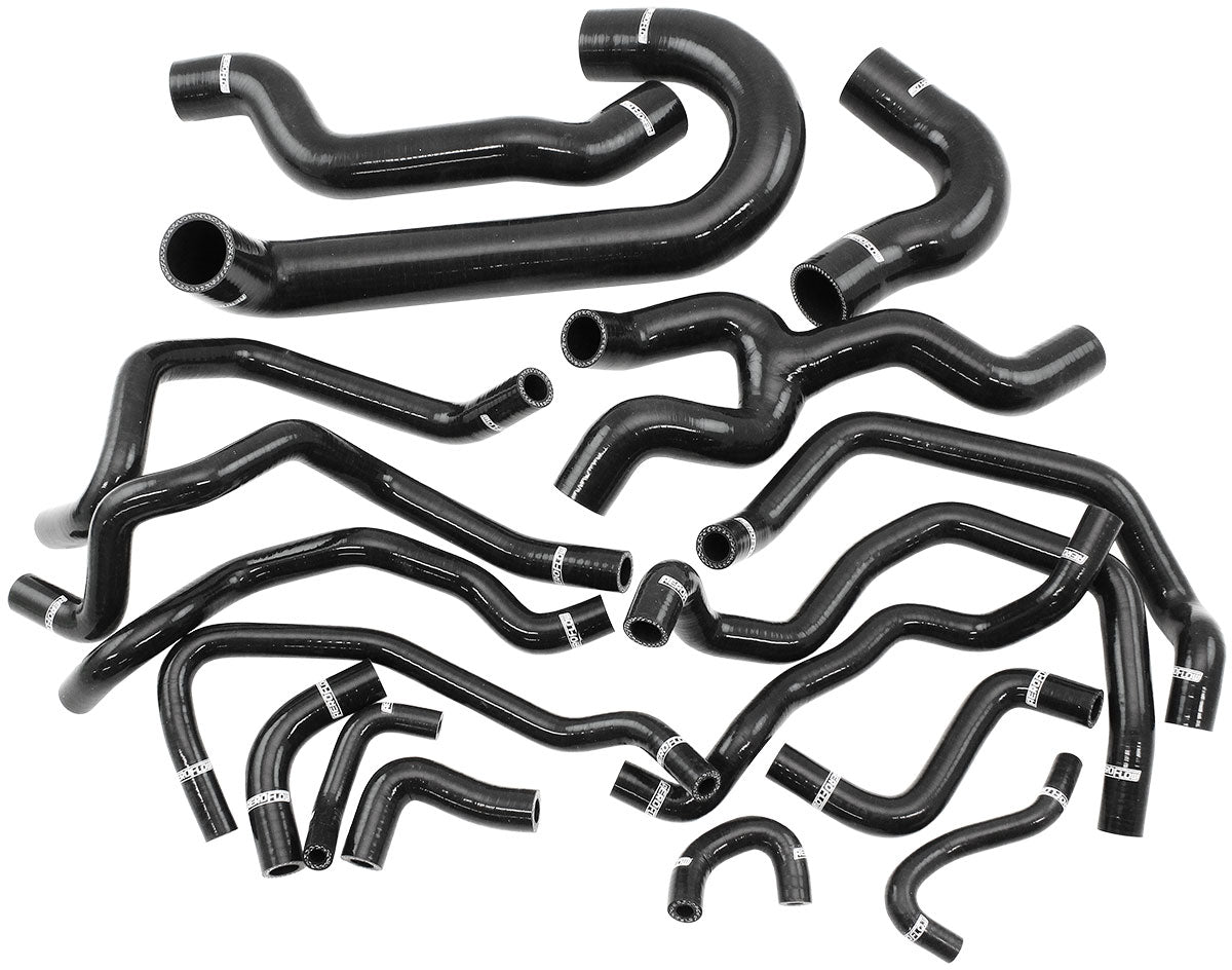 AF9270-0042 - SUBARU EJ25 HEATER HOSE KIT BLAC RADIATOR WRX 2008-2018 SILCIONE Aeroflow AF 9270-0042