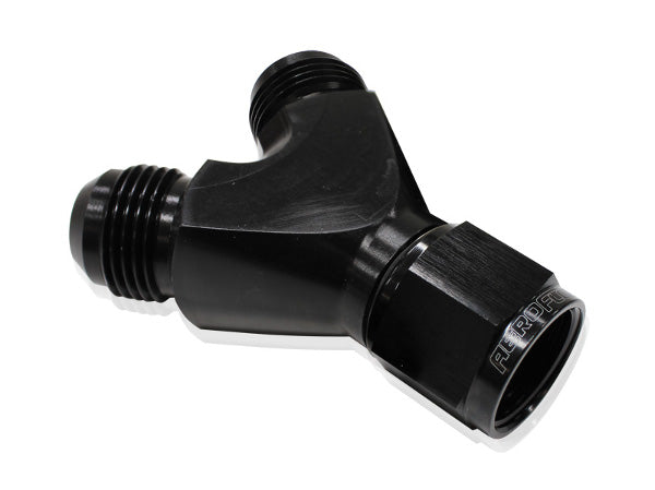 AF931-12-10BLK - Y PIECE -12 SWIVEL NUT 2X-10ANBLACK