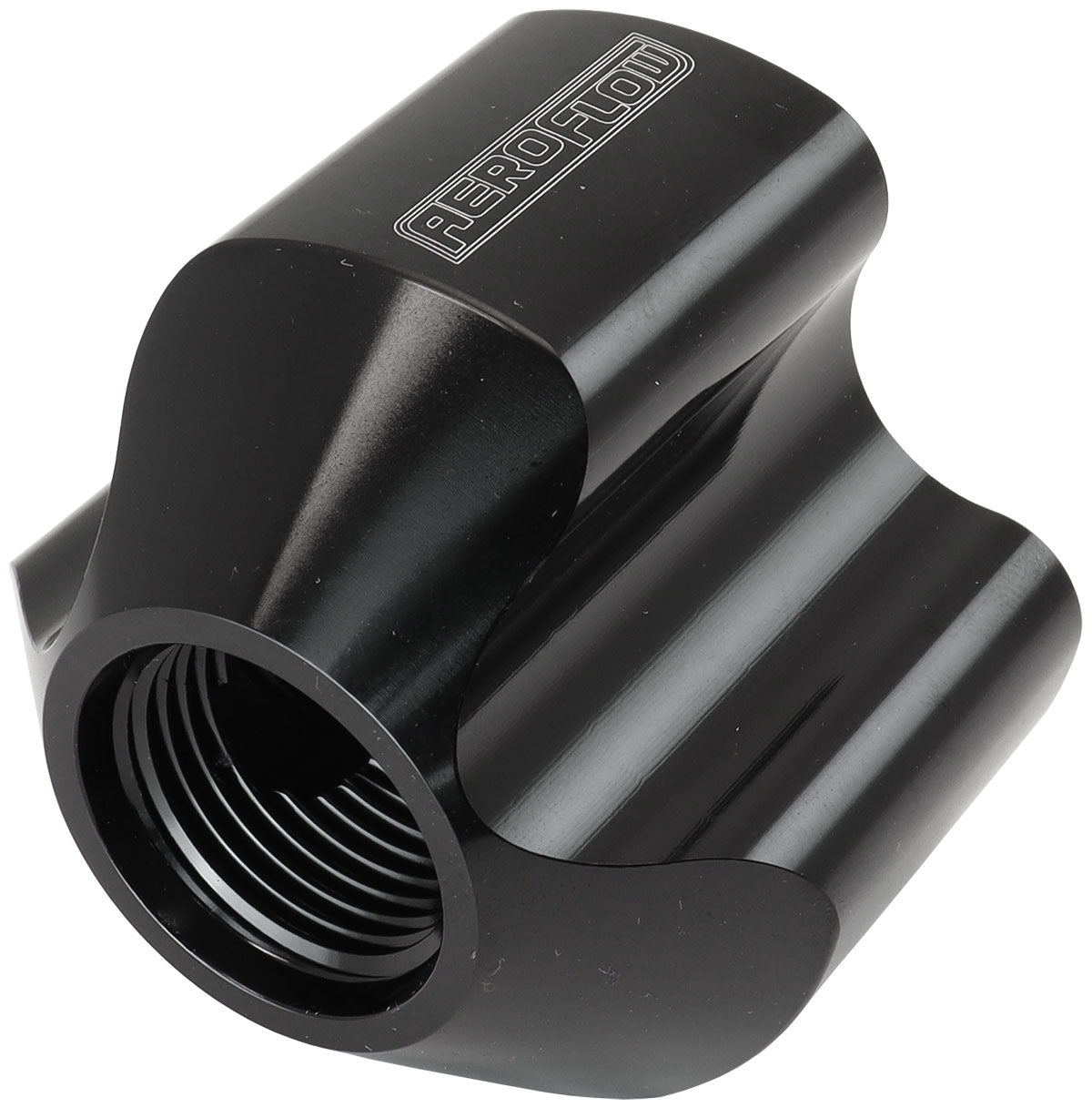 AF935-10-08BLK - INLINE 4 PORT DISTRIBUTION BLOCK -10 ORB TO 3 x -8 BLACK