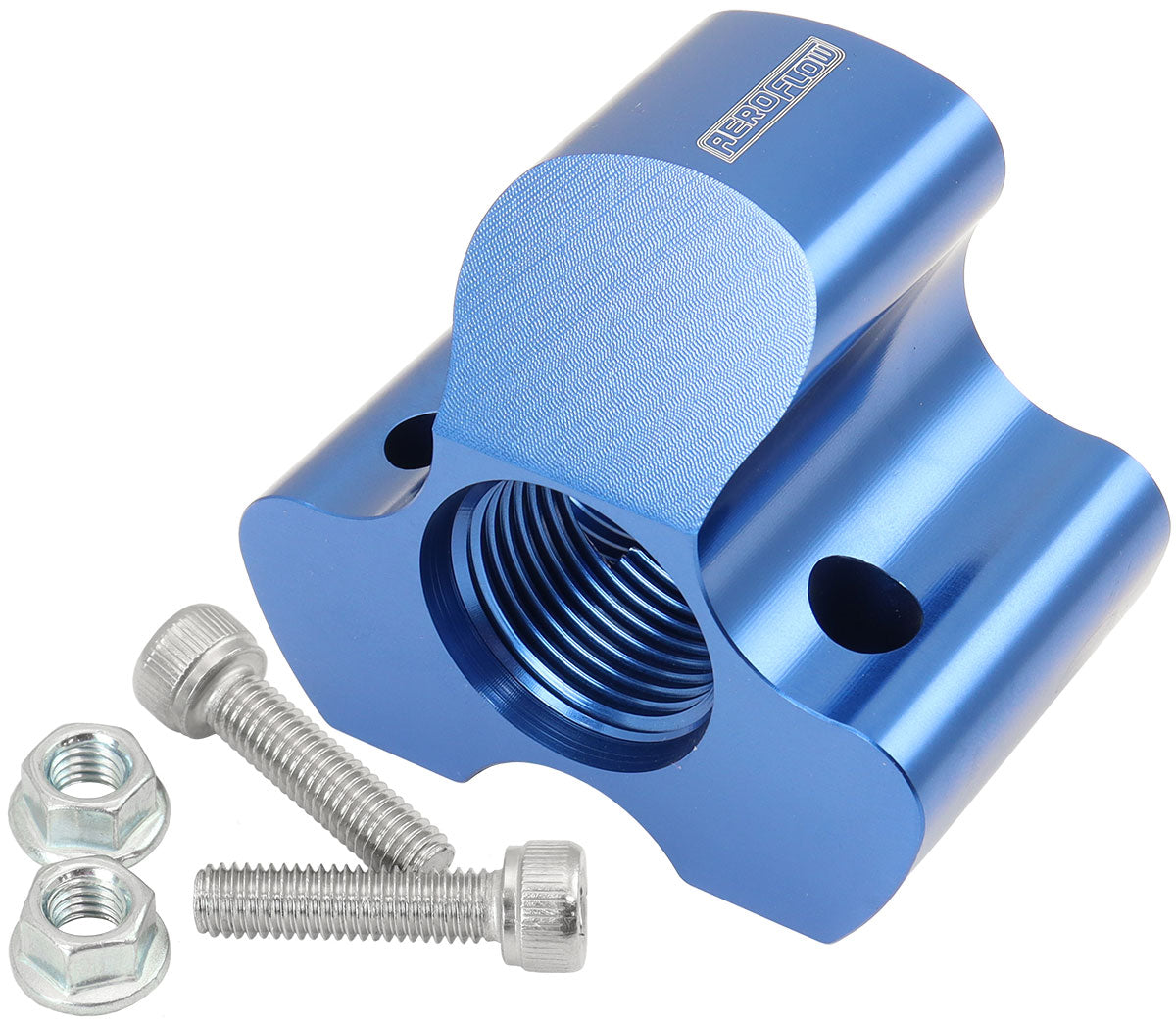 AF935-12-10 - INLINE 4 PORT DISTRIBUTION BLOCK -12 ORB TO 3 x -10 BLUE