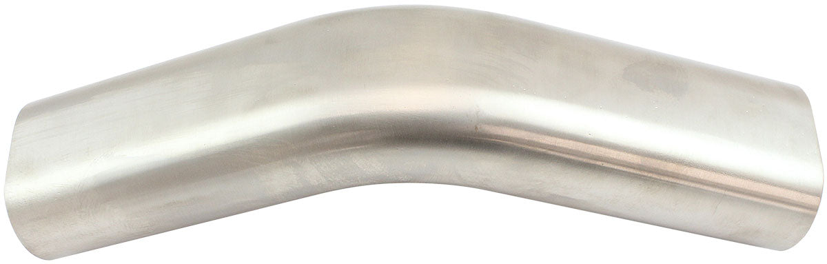 AF9404-3000 - 3" 45 DEGREE VERTICAL OVAL TUBEXHAUST PIPE 304 S/S 150mm LEG