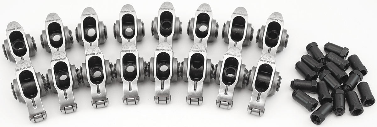 AF95-1228 - FORD CLEVELAND S/S ROCKER ARM 7/16" STUD 1.73 351C ROLLER 16STAINLESS Aeroflow AF 95-1228