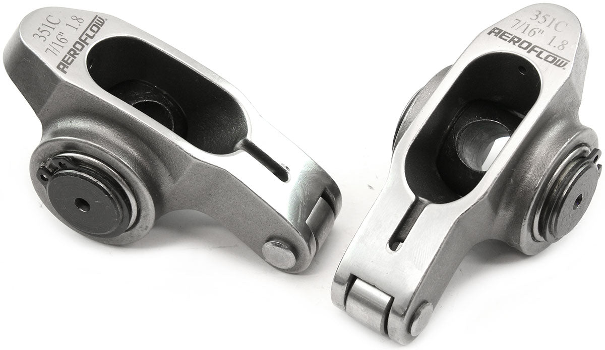 AF95-1229-2 - FORD CLEVELAND S/S ROCKER ARM 7/16" STUD 1.80 351C ROLLER 2 STAINLESS Aeroflow 95-1229-2