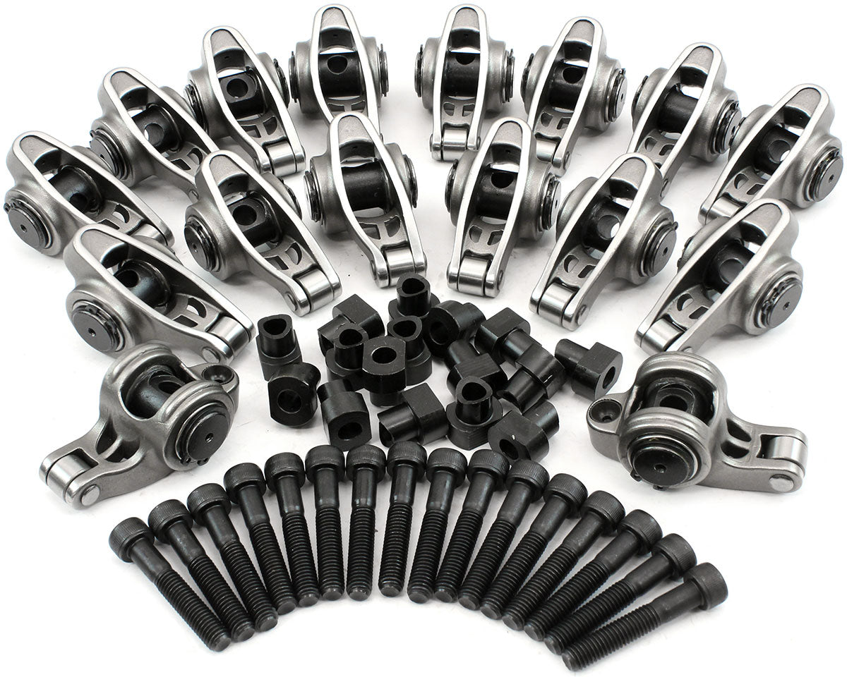 AF95-1236 - GM LS3 S/S ROCKER ARM M8 STUD 1.7 RATIO RECTANGLE ROLLER LS2STAINLESS Aeroflow AF 95-1236