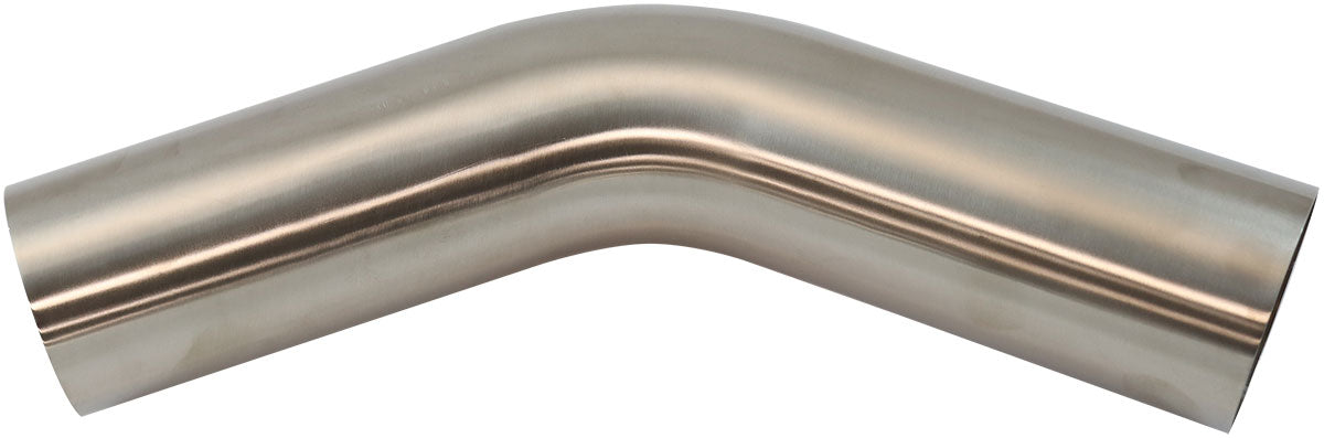 AF9502-3500 - 304 S/S BEND 45 DEG 3-1/2" O.D1.5MM (.059") 150mm / 6" LEG