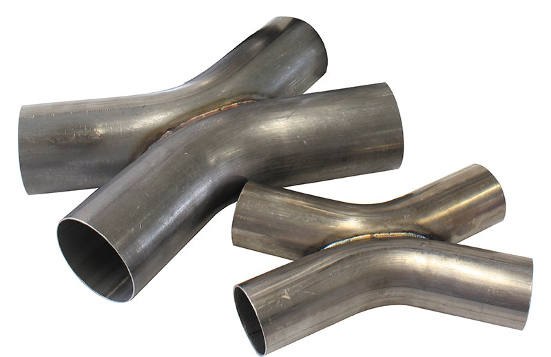 AF9508-3500 - 3-1/2" O.D EXHAUST X PIPE 45 DEG BENDS 304 STAINLESS STEEL
