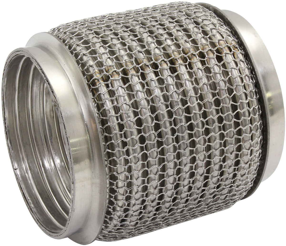AF9512-2250 - 2-1/4" I.D EXHAUST MESH FLEX PIPE JOINT 4" LONG 304 S/STEEL