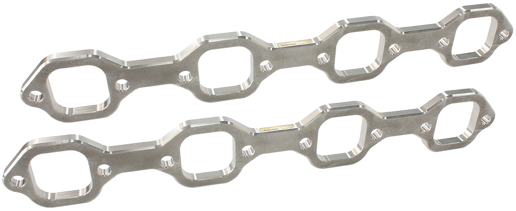 AF9551-1013 - Ford 289-351W header flanges 1-3/4" square port PAIR VIC JR