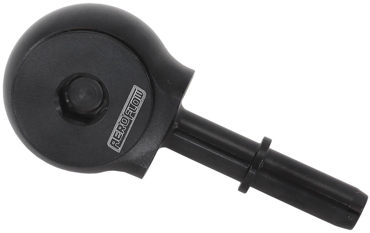 AF969-06-06BLK - SLIMLINE -6ORB TO 3/8" EFI PUSH ON 90 DEG TIGHT RADIUS BLACK Aeroflow - AF 969-06-06B