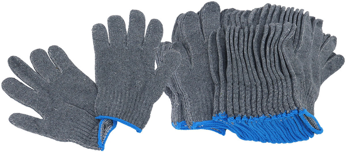 AF98-2222-12 - MULTI PURPOSE KNITTED GLOVES 12 PAIRS WORK SHOP MECHANIC