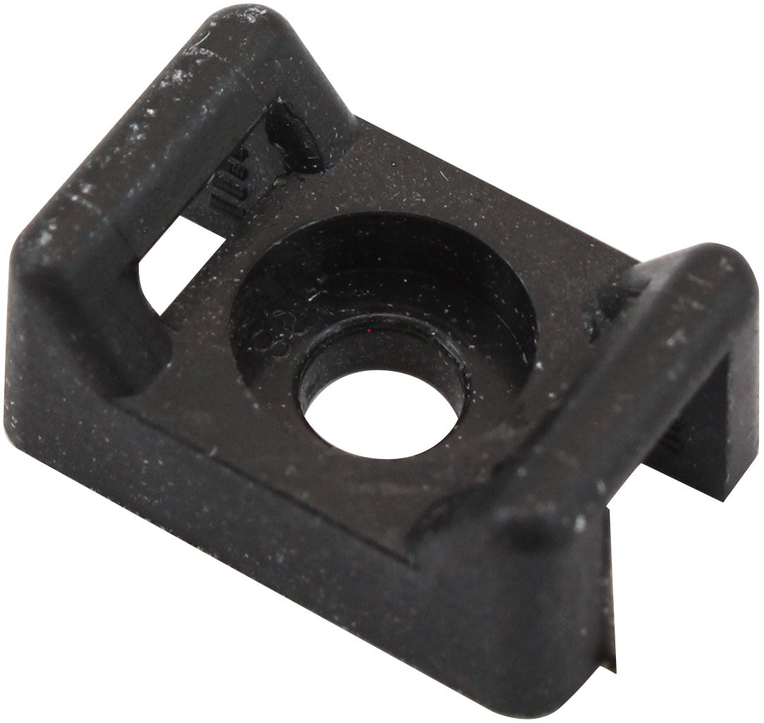 AF98-9986-100 - CABLE TIE SCREW MOUNTS 16mm x 10.7mm M3 HOLE PA66 100 PACK