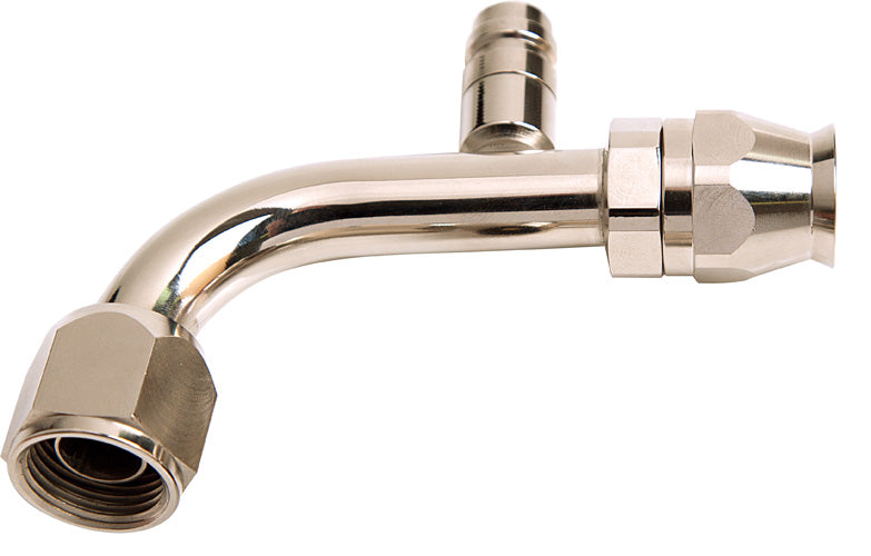 AFFCE-0690B - -6 Airconditioning Fitting With Charge Port 90 Degree