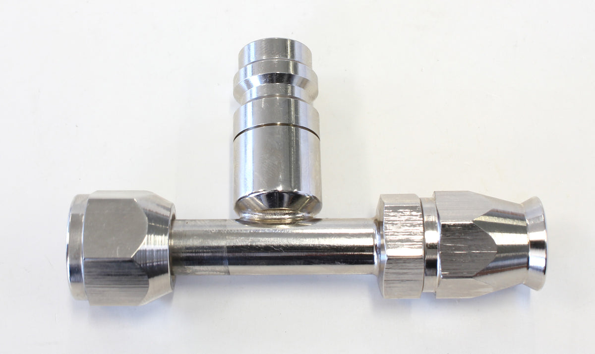 AFFCE-06B - -6 Airconditioning Fitting With Charge Port Straight
