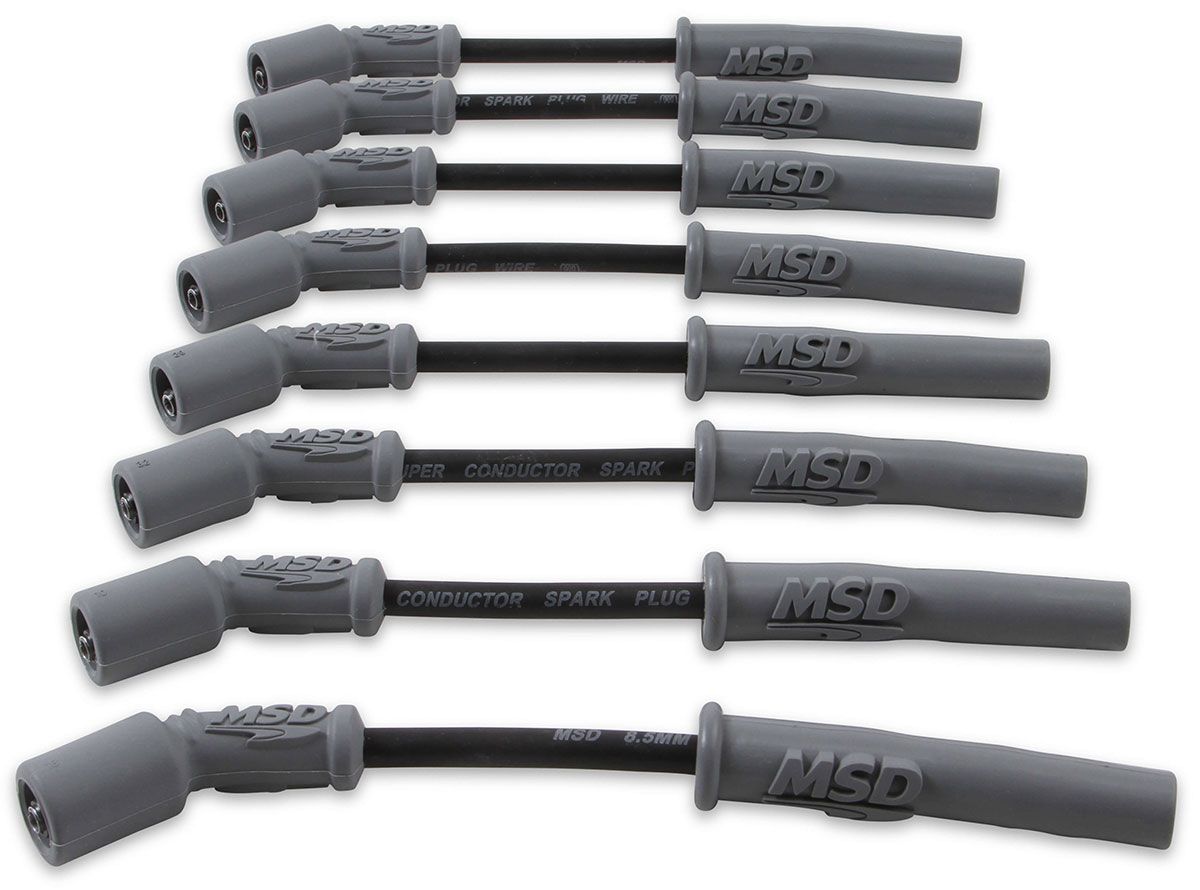MSD32813 - Super Conductor Spark Plug Lead Set 8.5mm, Black, Holden Commodore V8, LS1