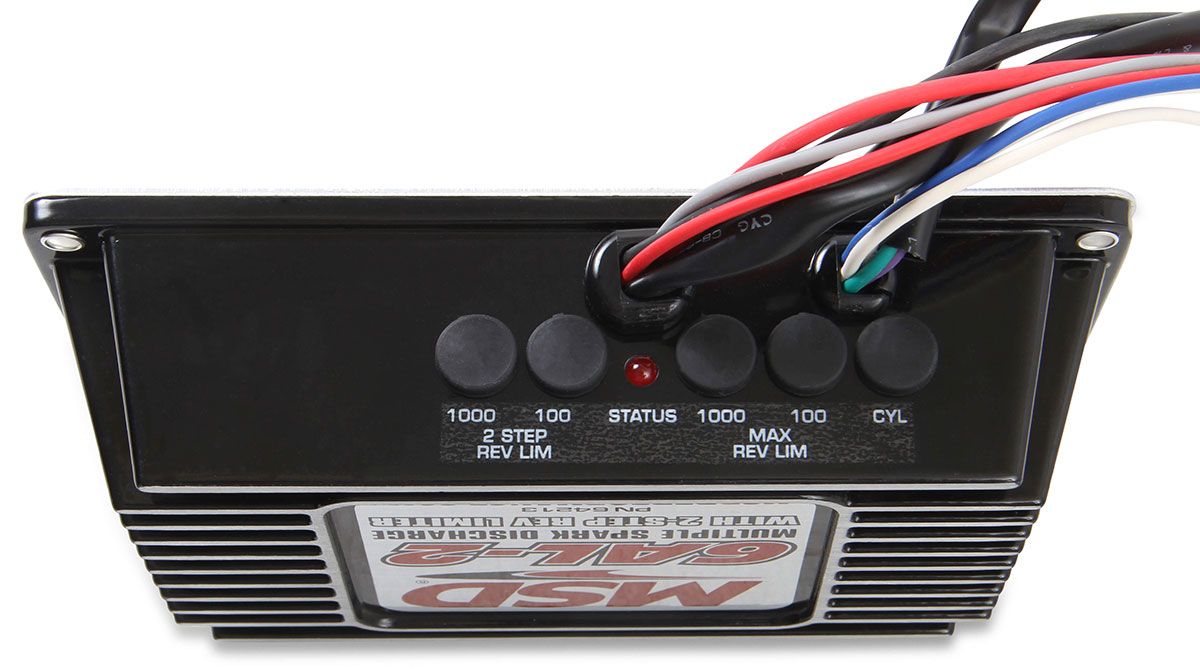 MSD64213 - 6AL-2 Ignition Control - Black Digital Capacitive Discharge with Rev-Limiter